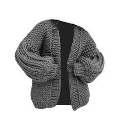 Chunky Oversized Knitted Balloon Cardigan