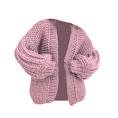 Chunky Oversized Knitted Balloon Cardigan