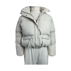 Puff Cotton-Padded Zip Up Thick Jacket