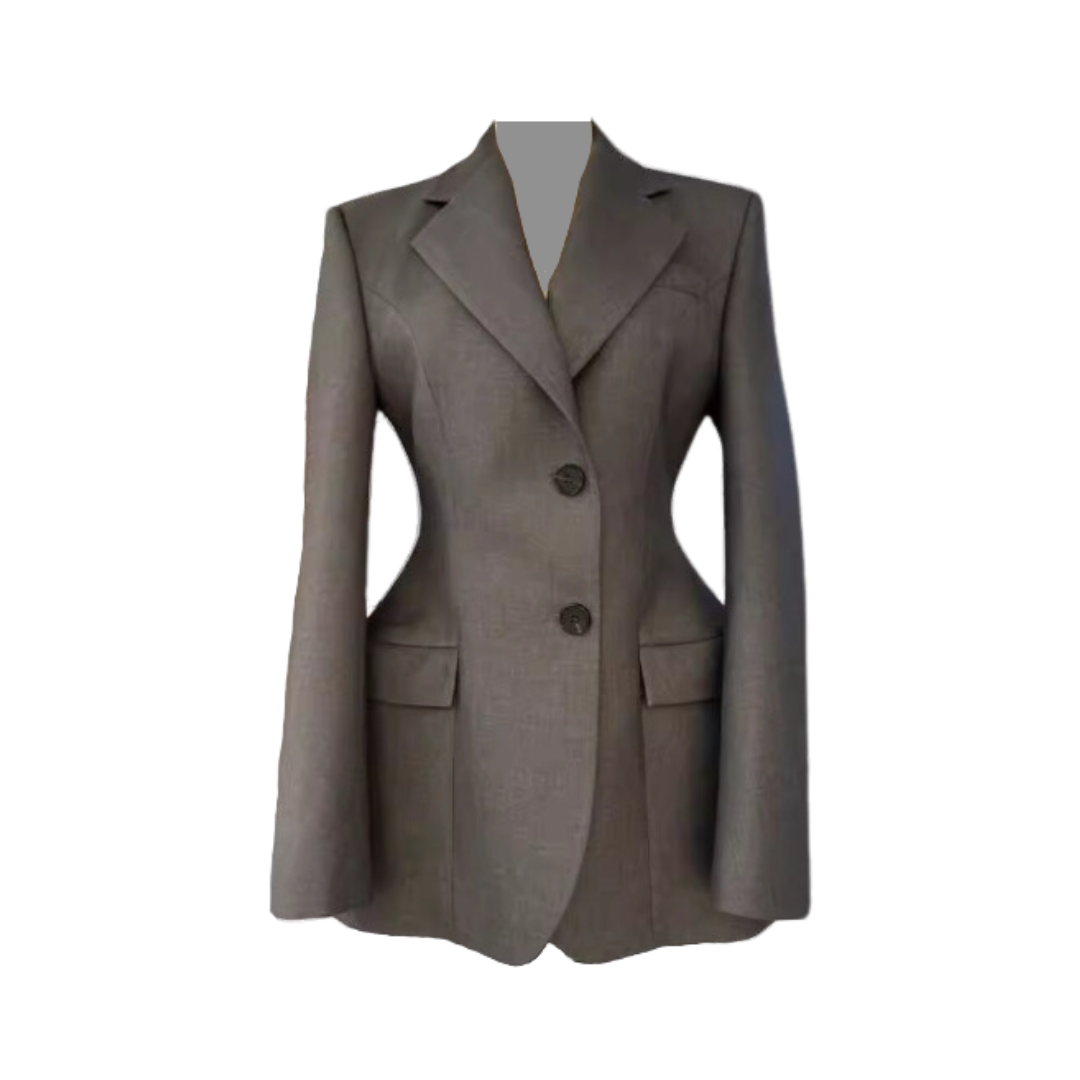 Waist Cinching Hourglass Suit Blazer