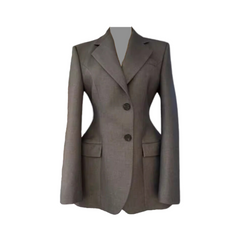 Waist Cinching Hourglass Suit Blazer