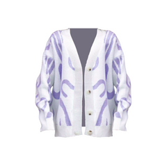 Soft Abstract Loose Knitted Cardigan