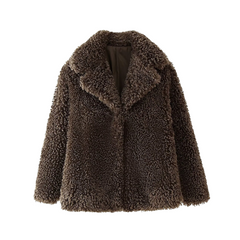 Brown Faux Fur Coat