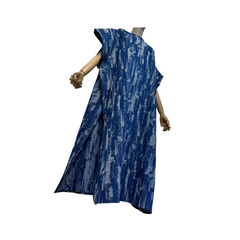 Distressed Denim Kaftan Dress - WINI