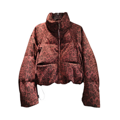 Thickened Animal Print Down Cotton Jacket