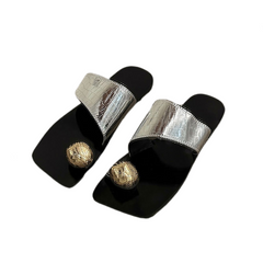 Square Toe Casual Slippers