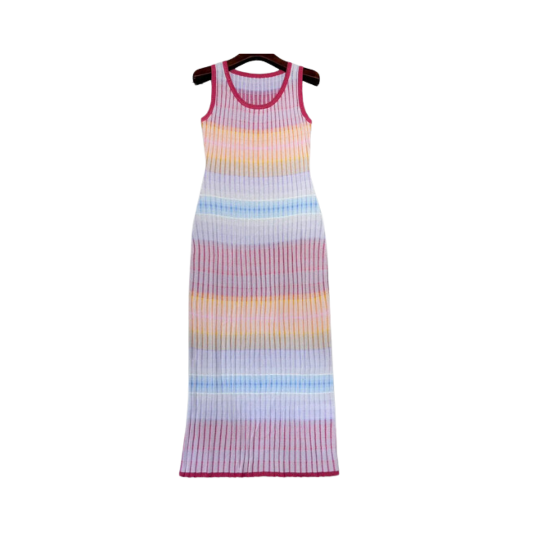 Casual Stripes Knitted Dress