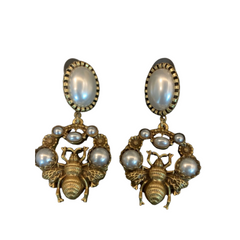 Elegant Palace Style Bee Earrings