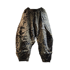 Animal Print Loose Fit Harem Pants