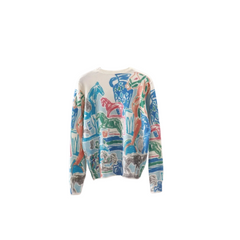 Hand Painted Horse Knitted Sweater