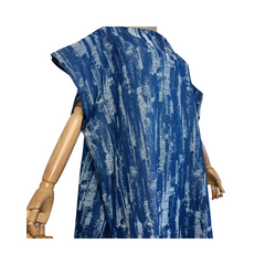 Distressed Denim Kaftan Dress - WINI