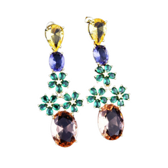 Pre Order:  Bohemian Colorful Zircon Earrings