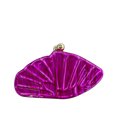 Diagonal Scallop Shaped Acrylic Handbag