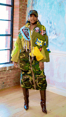 Patches Sequins and Laces Collage Jacket - @modelnehemie