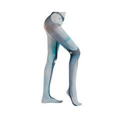 Dark Print Ink Flow Pantyhose