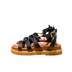 Open Toe Flat Platform Rome Sandals