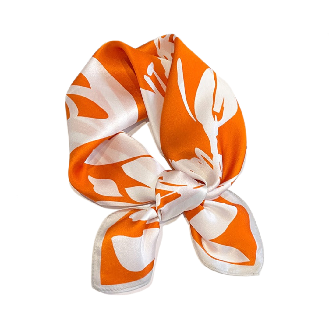 Printed Silk Square Scarf