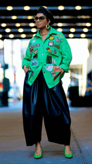 Vegan Leather Wide-Leg Pants - @theestylishp