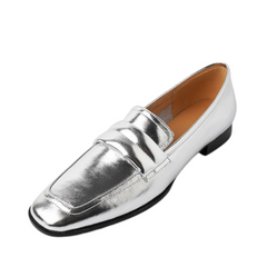Cowhide Deep Cut Loafers