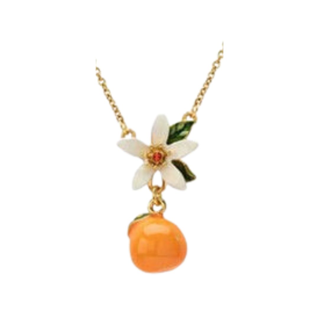 Citrus Gardenia Earrings + Necklace