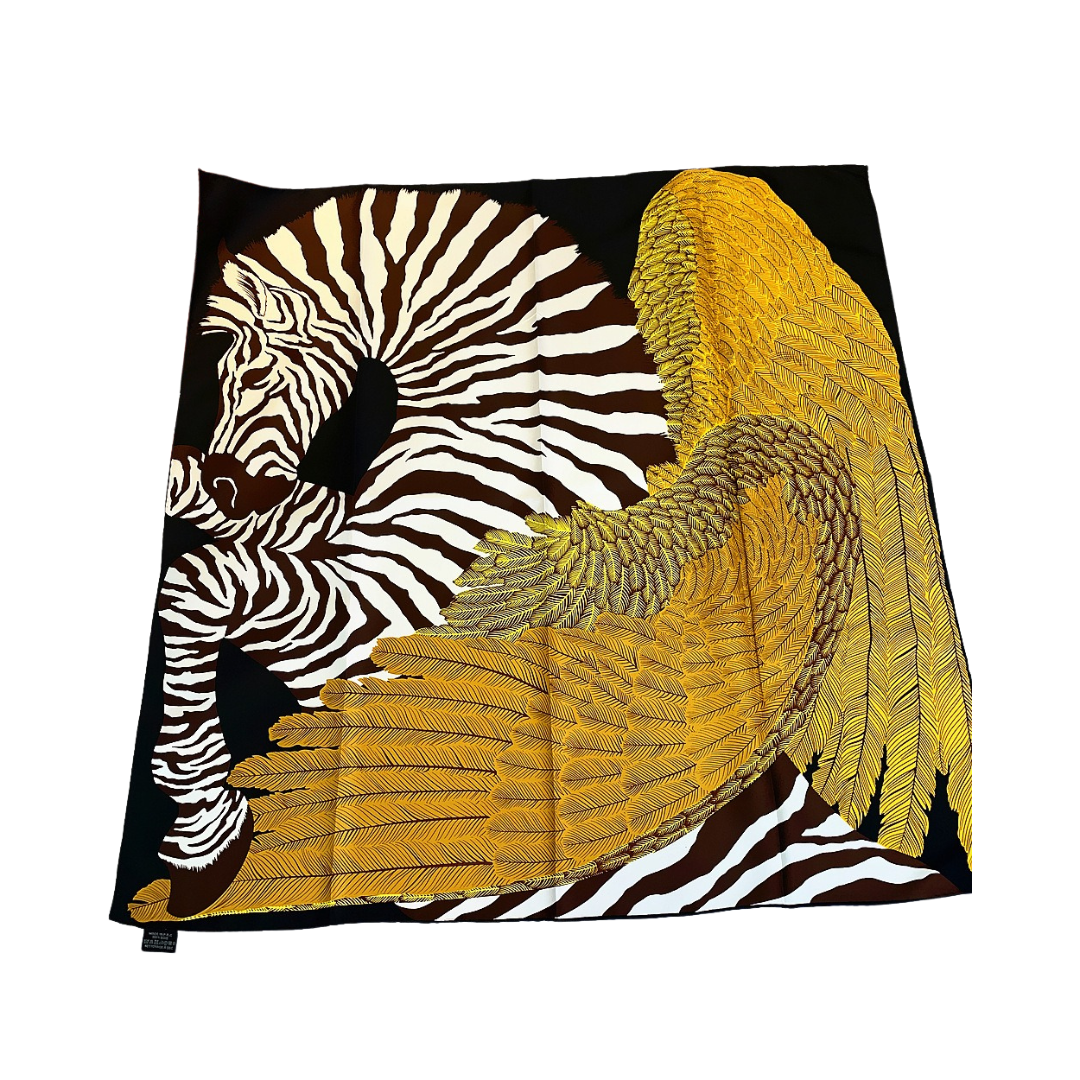 Zebra Pegasus Twill Square Scarf