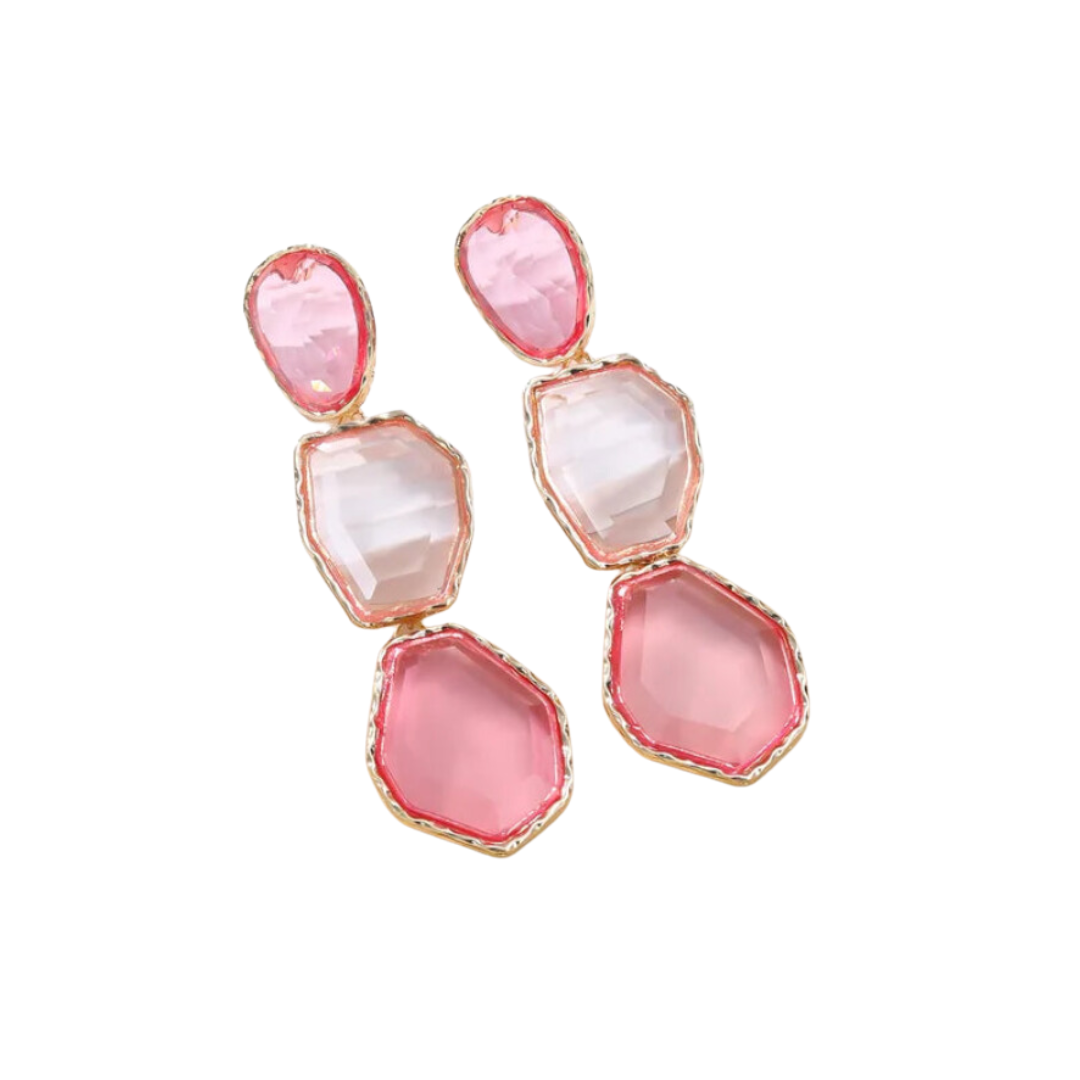 Elegant Transparent Resin Drop Earrings