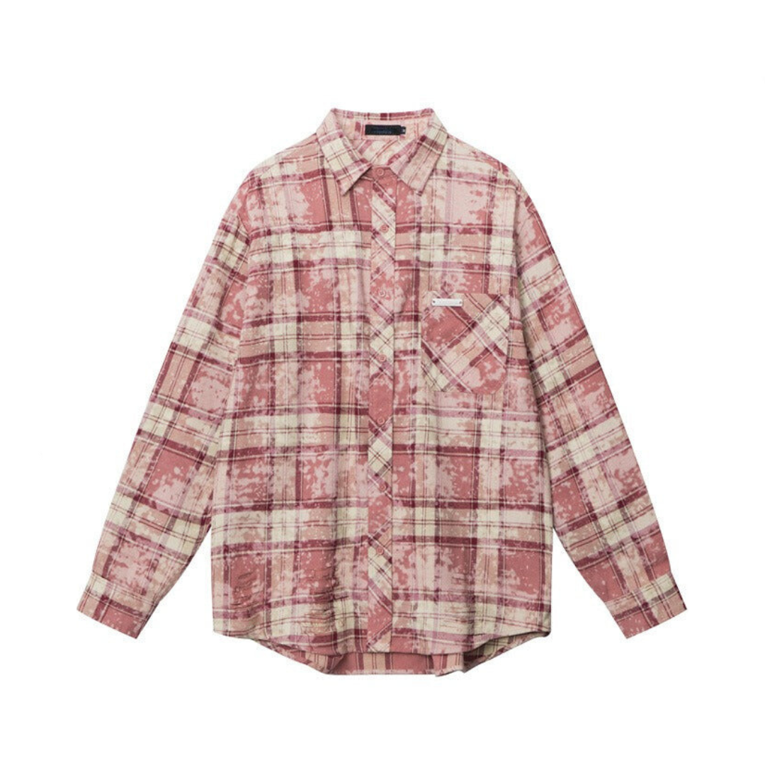 Casual Plaid Loose Fit Long Sleeved Shirt