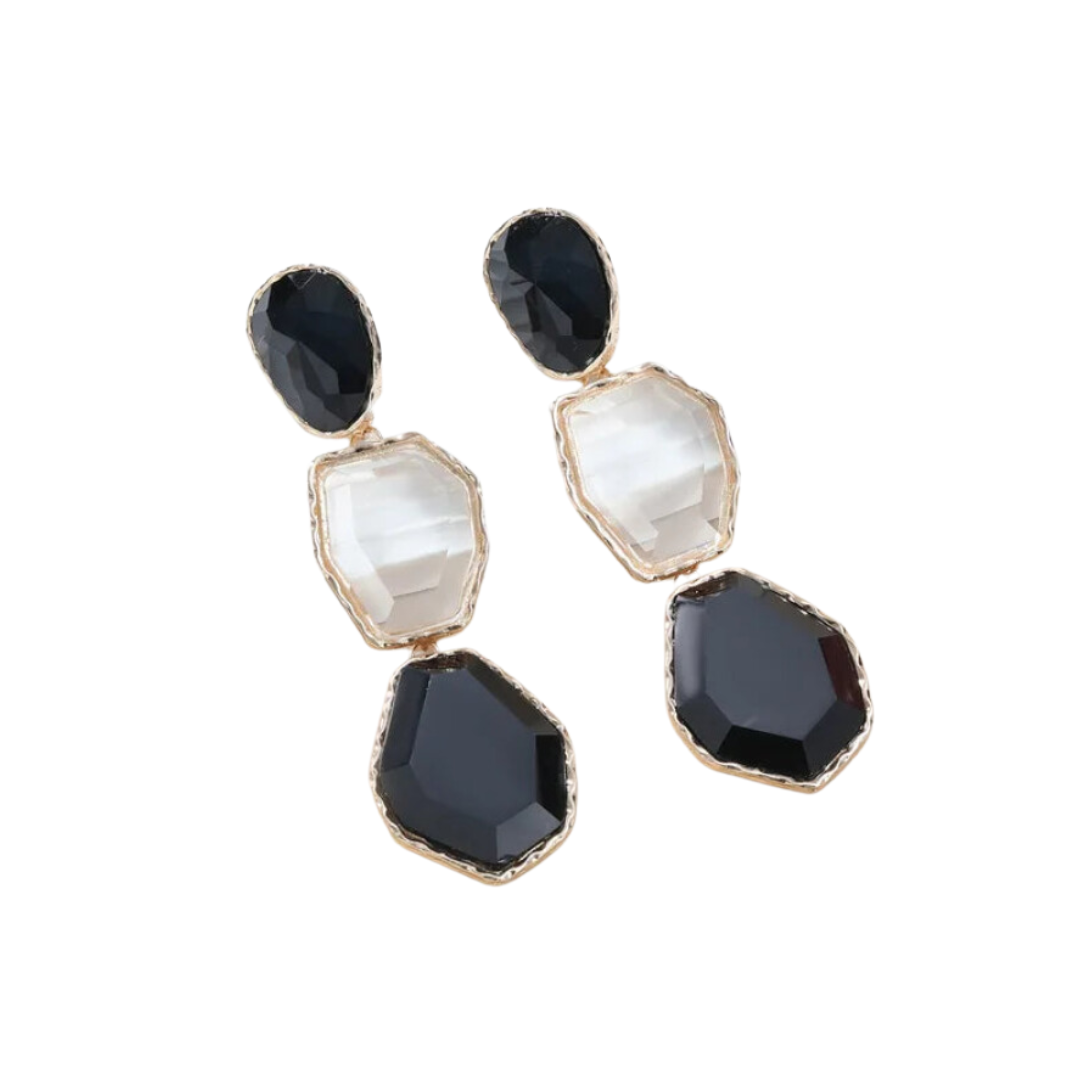 Elegant Transparent Resin Drop Earrings