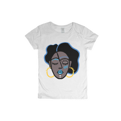 Mocha Afro Blue T-Shirt