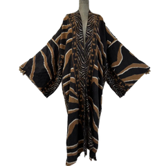 Elegant Leopard Print Long Cardigan - WINI