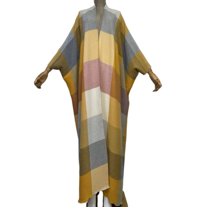 Premium Plaid Kimono Cardigan - WINI