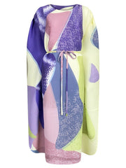 Abstract Pleated Kaftan