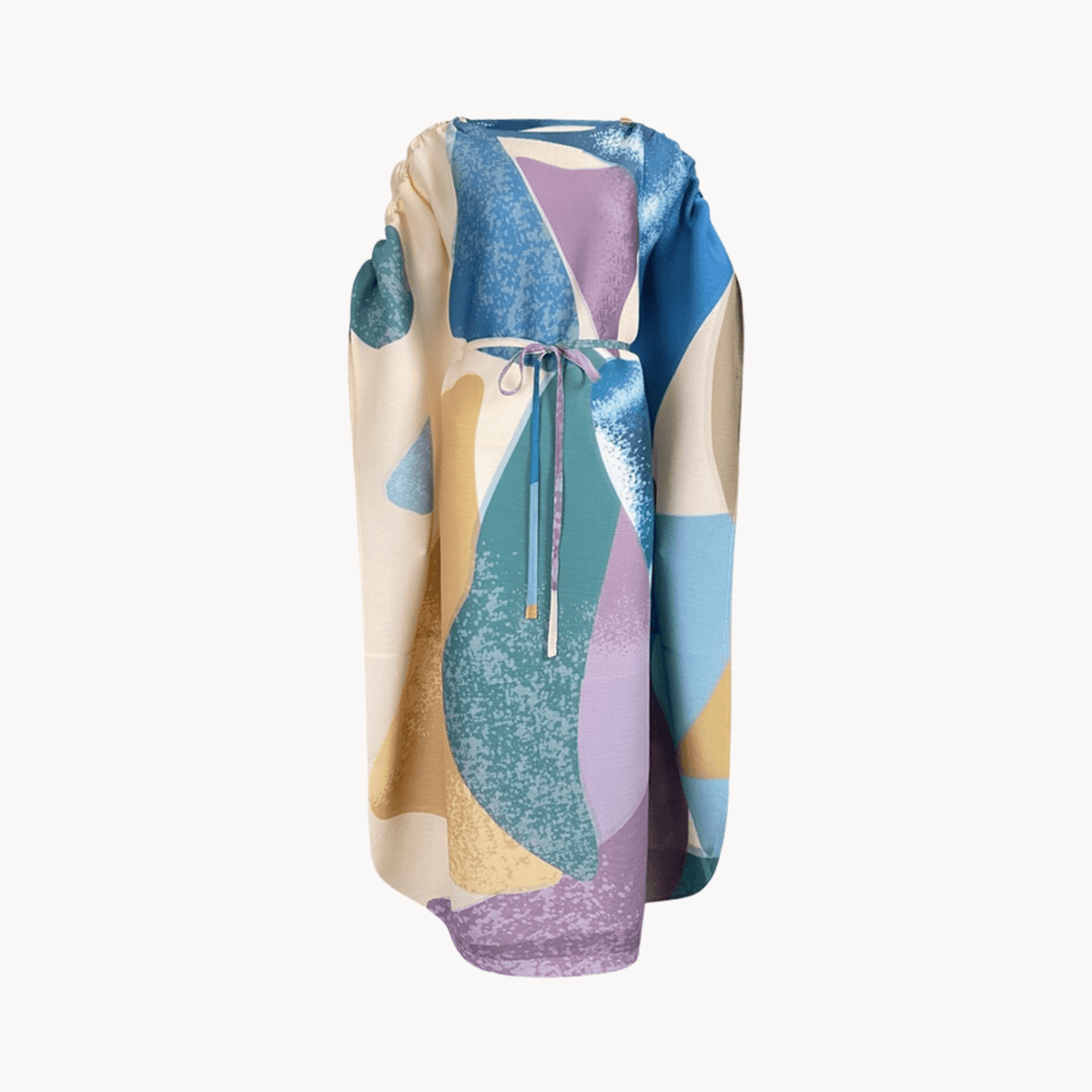 Abstract Pleated Kaftan