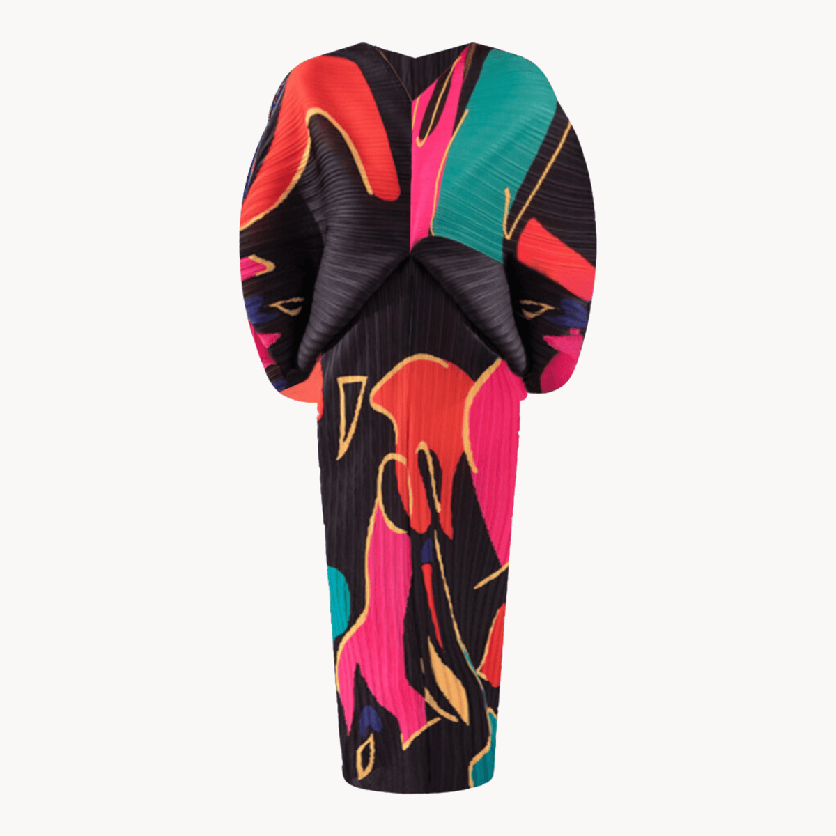 Abstract Vibe Pleated Dress