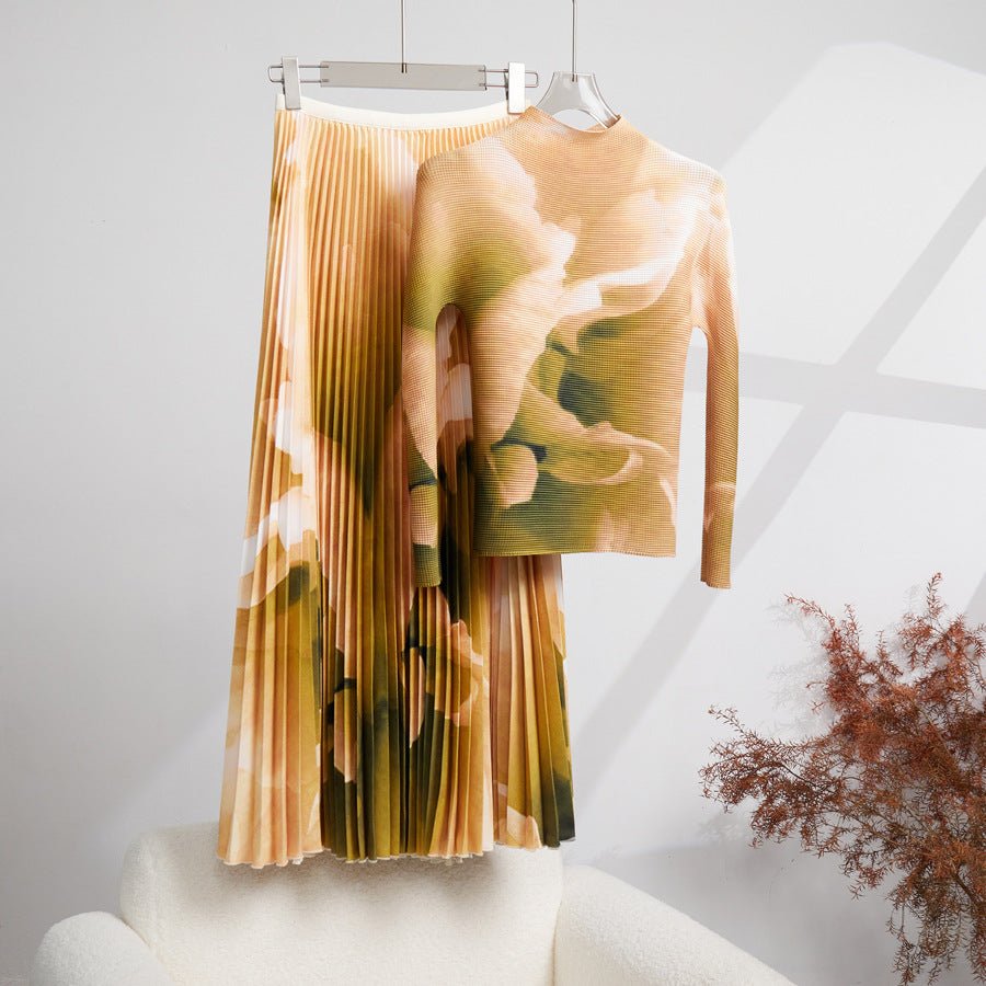 Art Canvas Pleated Set