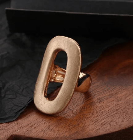 Assorted Matte Gold Adjustable Rings