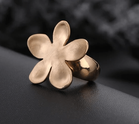 Assorted Matte Gold Adjustable Rings