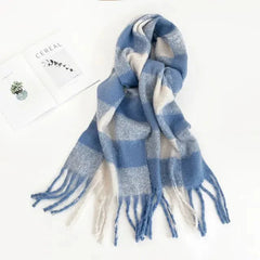 Assorted Plaid Fringe Scarves