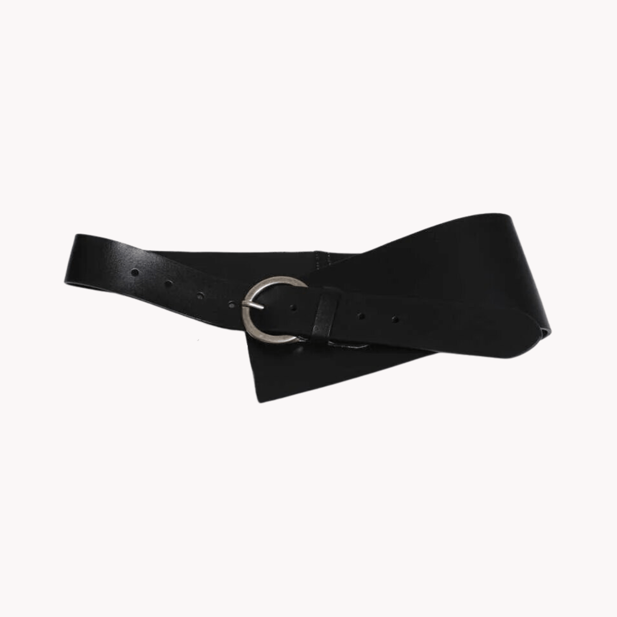 Pre Order:  Asymmetrical Wide Leather Belt