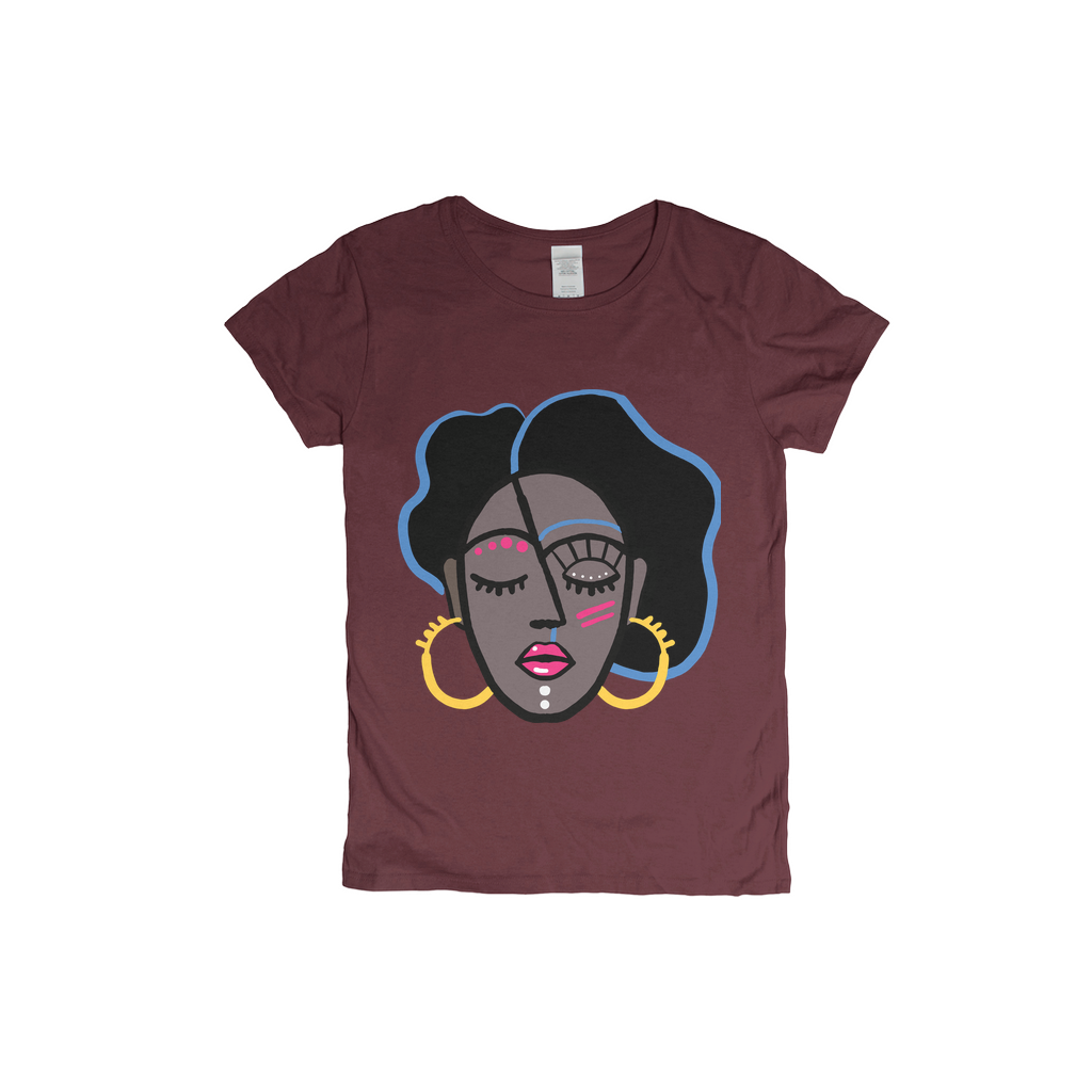 Mocha Afro Pink T-Shirt