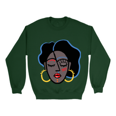 Mocha Afro Red Sweatshirt