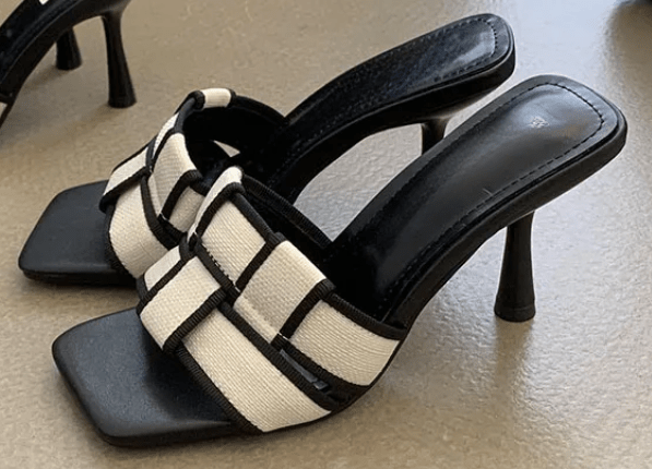 Pre Order:  Basketweave Open Toe High Sandals