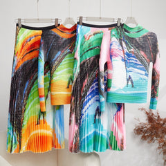 Pre Order:  Beachfront Print Top + Skirt Set