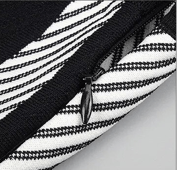 Pre Order:  Black and White Sleeveless Mini Dress