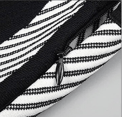 Pre Order:  Black and White Sleeveless Mini Dress