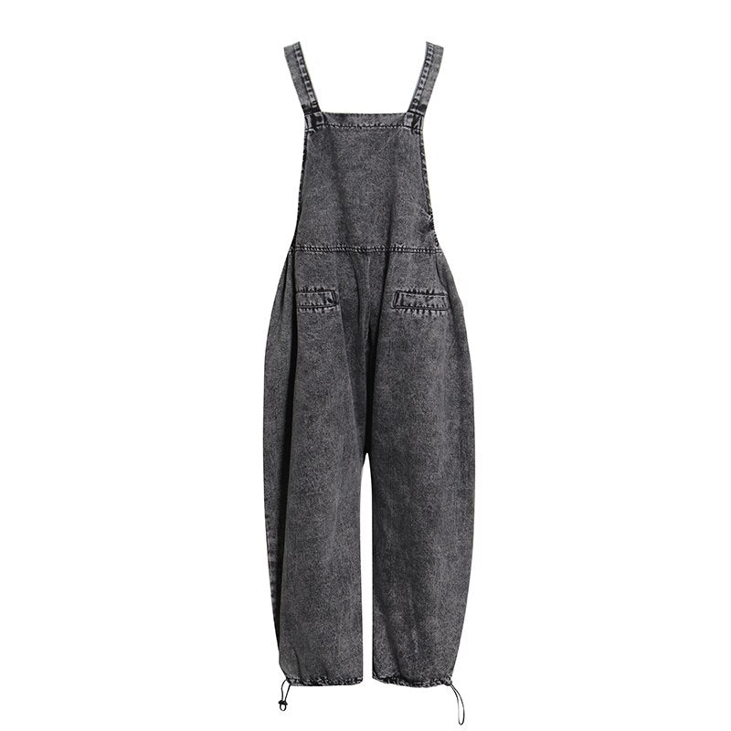 Pre Order:  Black Denim Overalls