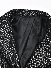 Pre Order:  Black Sequins Glam Blazer