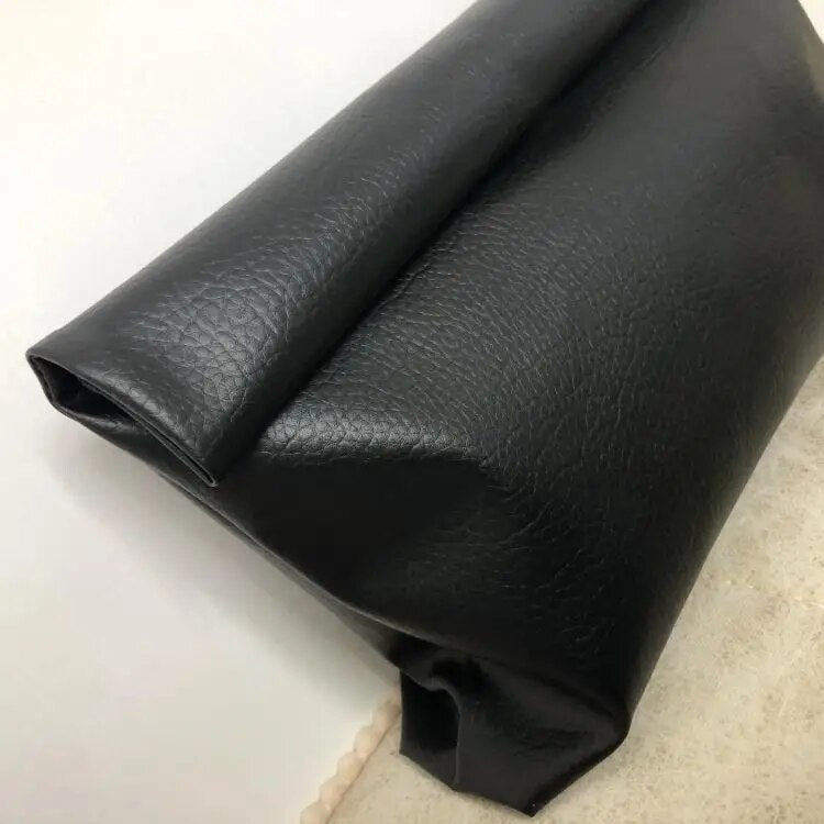 Pre Order:  Black Soft Vegan Leather Clutch