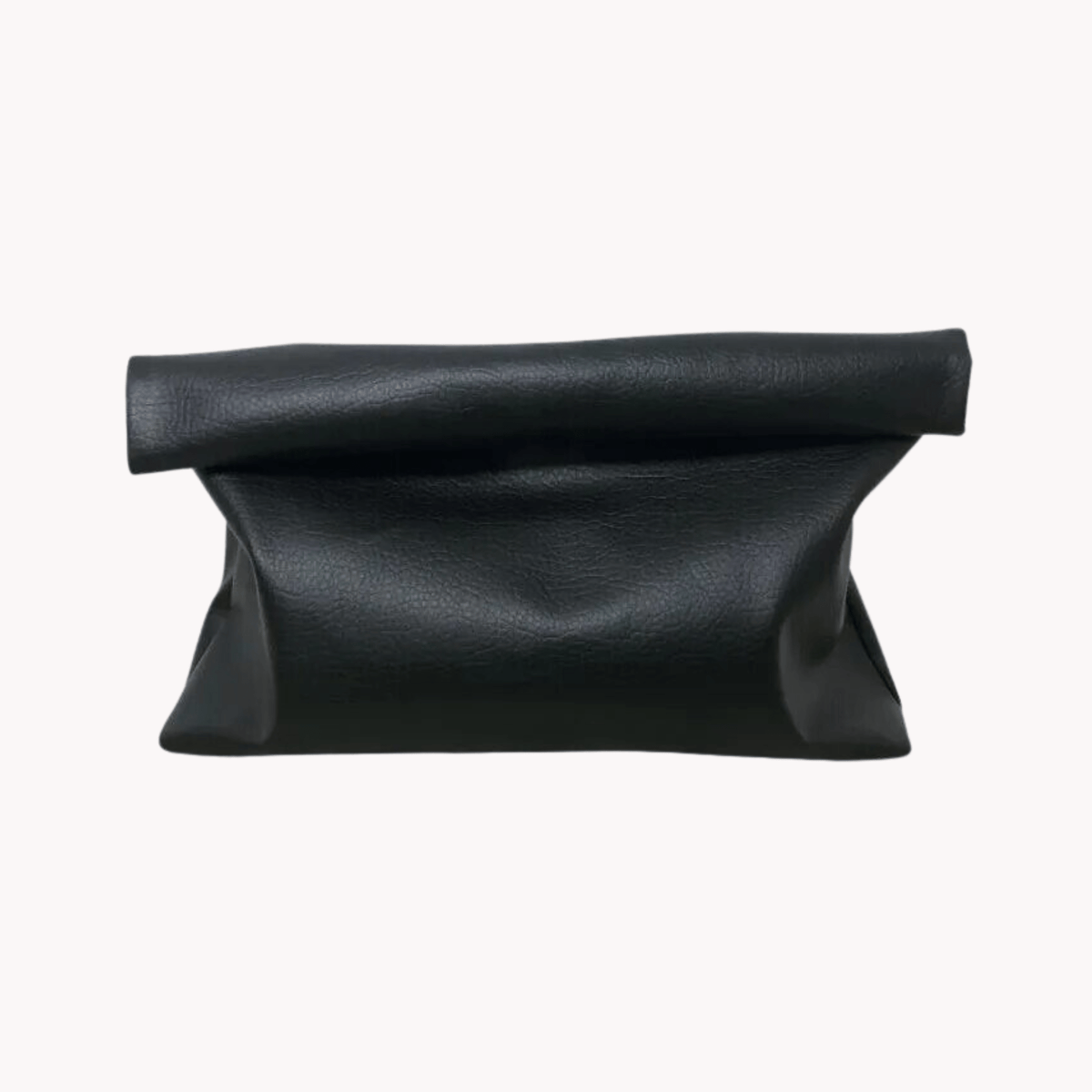 Pre Order:  Black Soft Vegan Leather Clutch