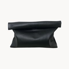 Pre Order:  Black Soft Vegan Leather Clutch